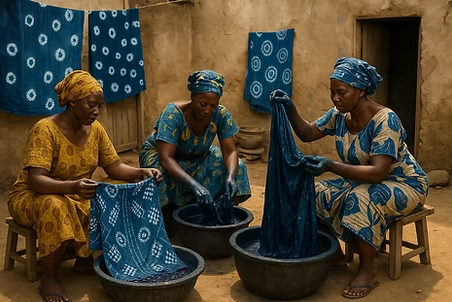 Teinturières traditionnelles — savoir-faire textile